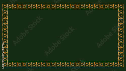 vector art frame with geometric square and circle. Minimalist line art and  for square and circle for template, leaflet, poster and etc.