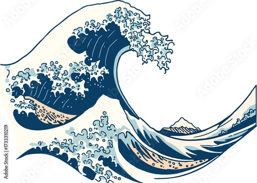 Vector illustration of a wave
