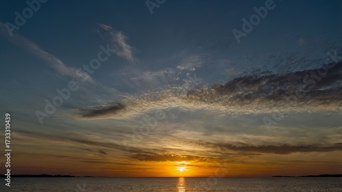 Sunset in the evening 