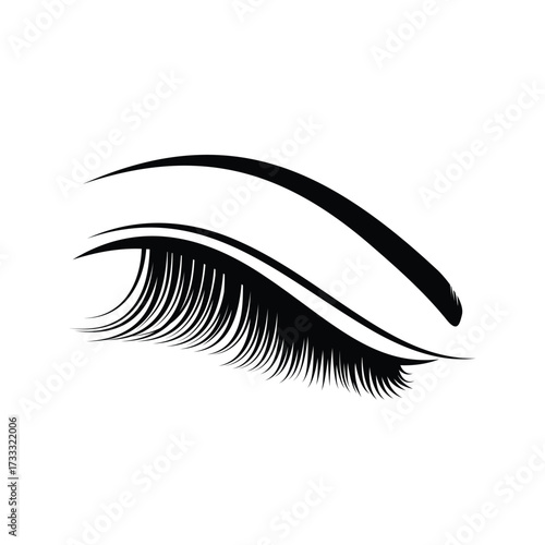 Eyelash Beauty Logo Design Concept