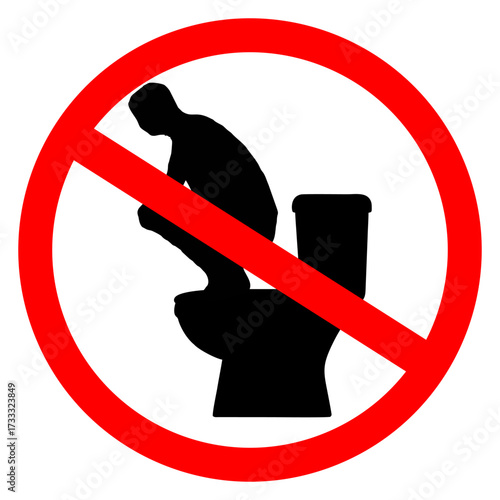 No Squatting on the Toilet Seat