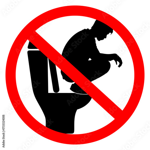 No Squatting on the Toilet Seat