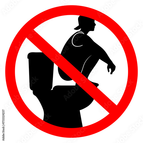 No Squatting on the Toilet Seat