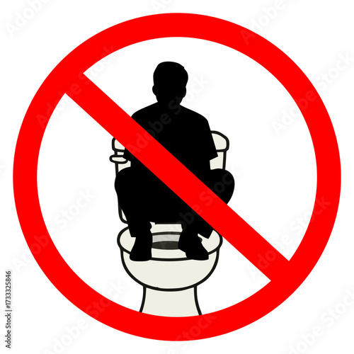 No Squatting on the Toilet Seat