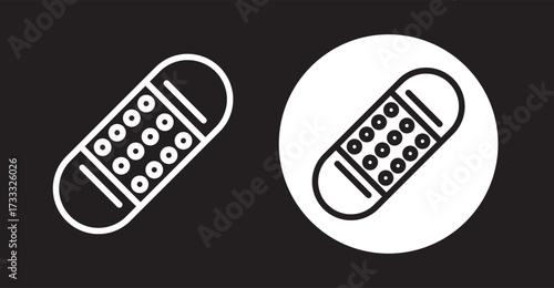 Band aid icon graphic set. trendy stroke. icon graphic set. trendy stroke