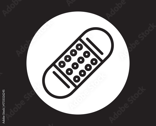 Band aid icon graphic set. trendy stroke. icon graphic set. trendy stroke