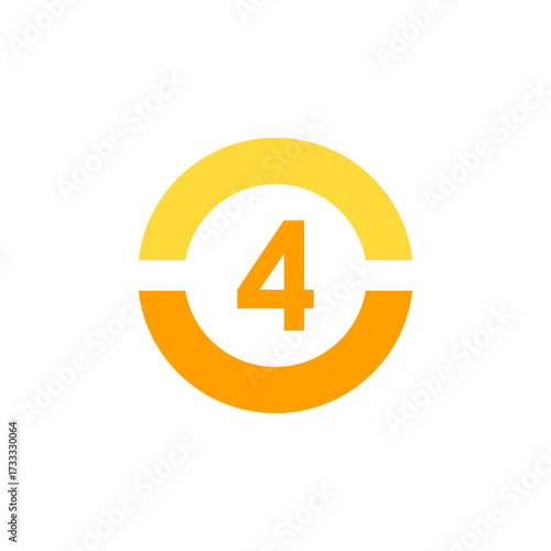 Number icon vector illustration. Infographic number icon vector. number icon vector