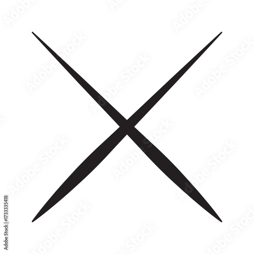 cross line icon. cross marks symbol cocross marks big collection. Tick ​​icon. Cross marks different shapes.