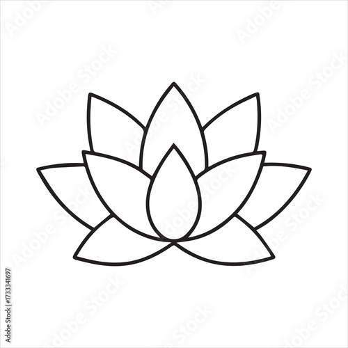 Minimalist Succulent Plant Logo Icon Vector on White Background