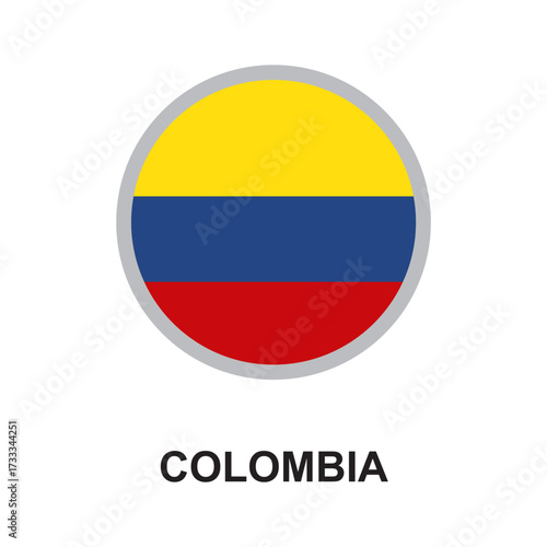 Free Download colombia national flag circular vector design - GFXLoad