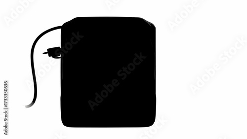 Sleek black charging station ready to power up devices, symbolizing modern convenience and energy for a connected lifestyle.