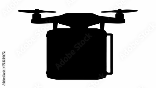 Modern drone technology delivering package with precision for efficient logistics and rapid distribution solutions