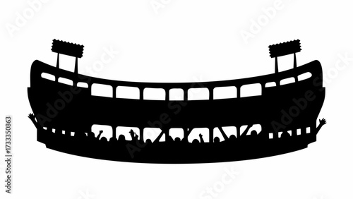Excited crowd cheering enthusiastically within a stadium during a thrilling sporting event or concert celebration