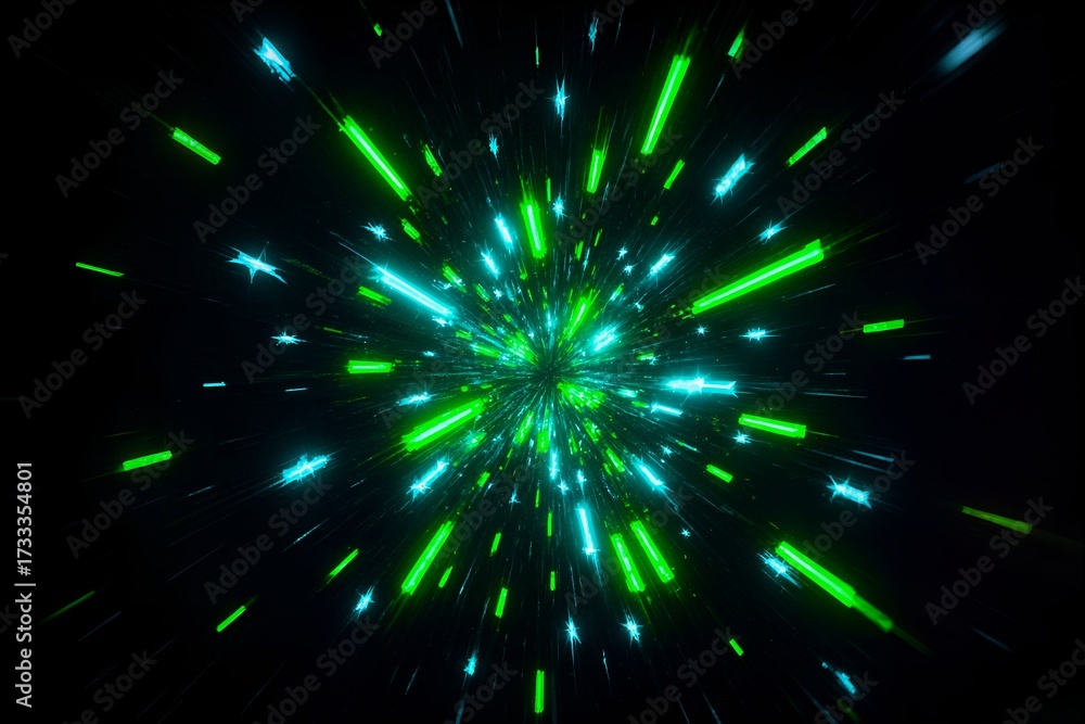 Obraz premium Neon Cybernetic Pulse