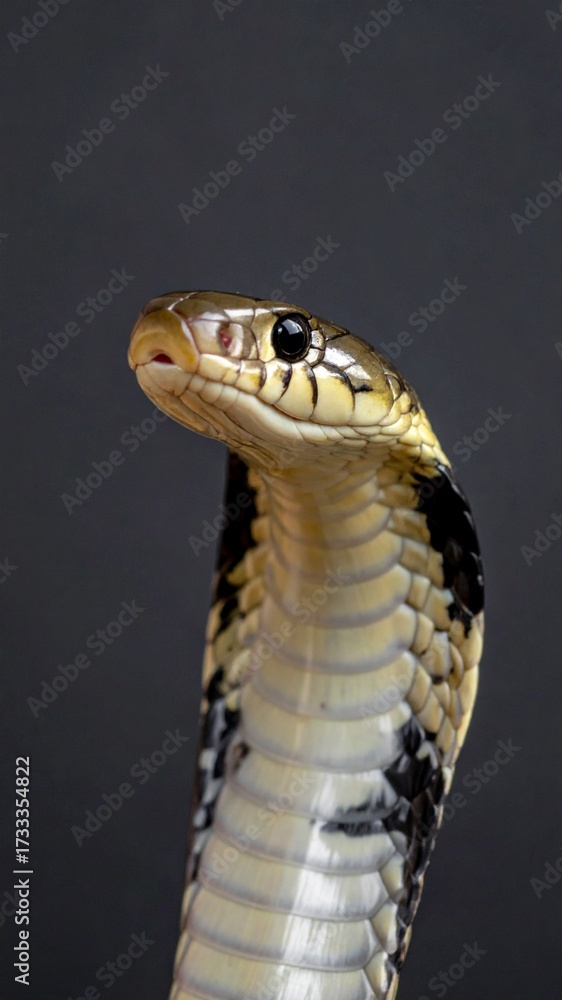 Fototapeta premium Macro Portrait of a Venomous Cobra