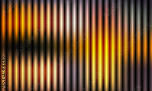 orange color fractal glass gradient background with ribbed pattern. Abstract vertical design in vibrant multi color spectrum. Modern geometric prism illustration, abstract background