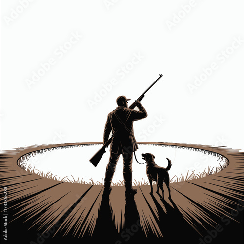 Bowler Hat and Handlebar Mustache Silhouette 6
