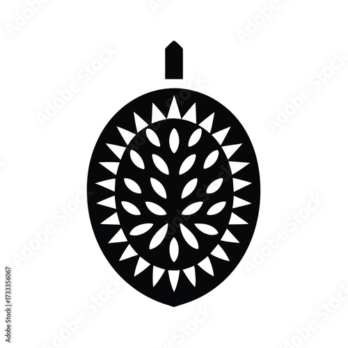 Jackfruit Icon Vector Illustration