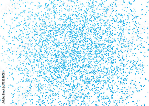 Blue small square dots abstract background