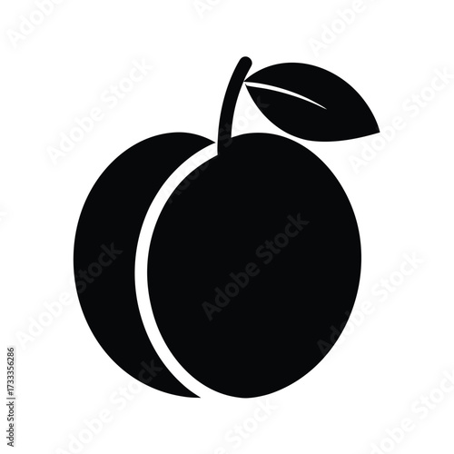 Apricot Icon Vector Illustration