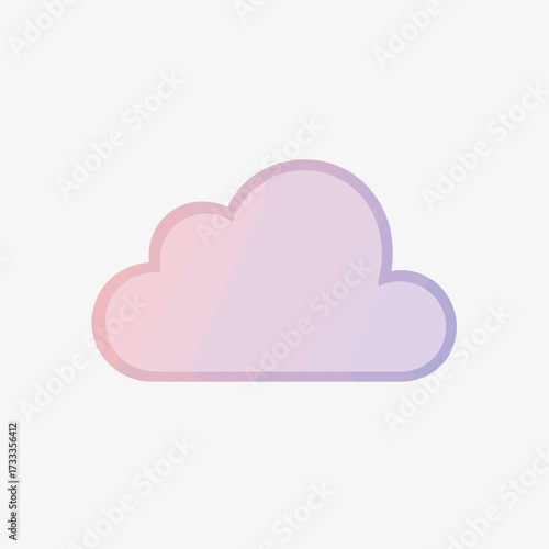 A serene cloud illustration with soft pastel colors and gentle gradient effects