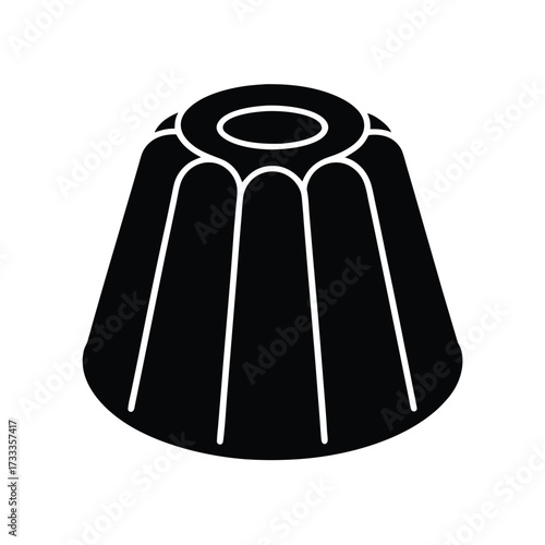 Canelé Pastry Icon Vector Illustration