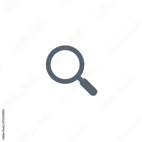 Wallpaper Mural Magnifying glass icon on a white background Torontodigital.ca