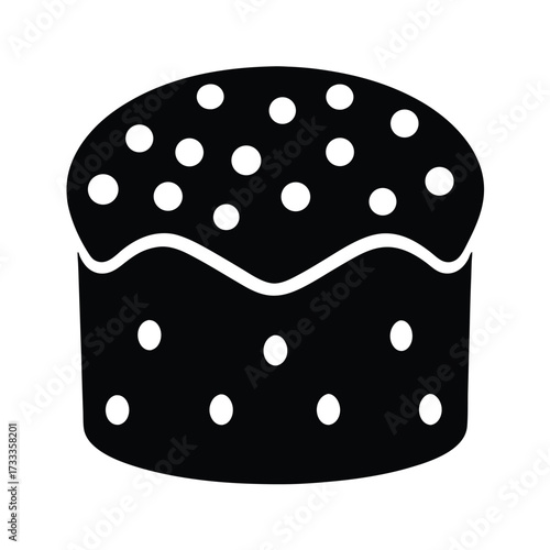Panettone Icon Vector Illustration