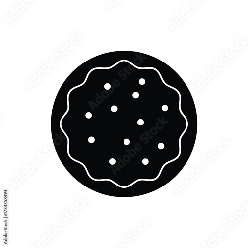 Amaretti Cookie Icon Vector Illustration