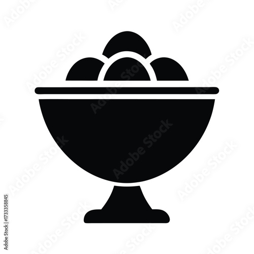 Sorbet Bowl Icon Vector Illustration