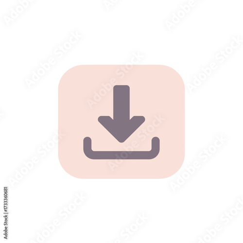 Download Icon Representing Data Transfer and Digital Storage Solutions