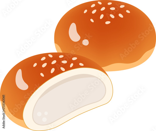 白あんぱんのアイコン