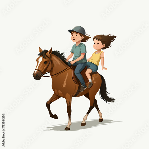 girl riding horse