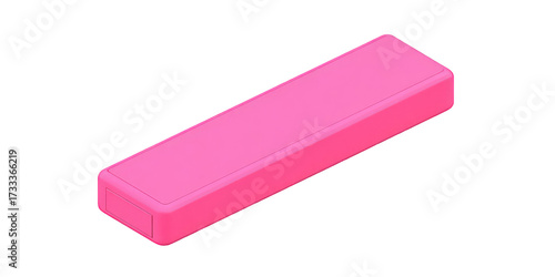 Solid Pink Rectangular Block