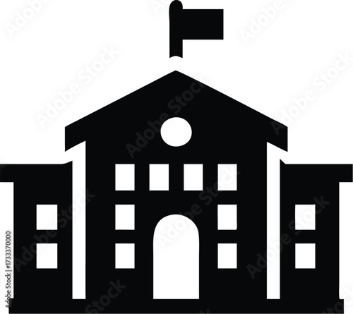 School building icon