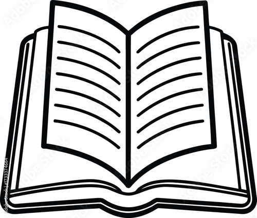 e book reader with open page illustration on transparent background