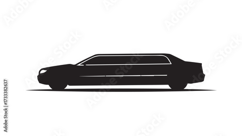 Sleek black luxury limousine ready for VIP transport, offering elegance and exclusive travel experiences for discerning clients seeking premium transportation.