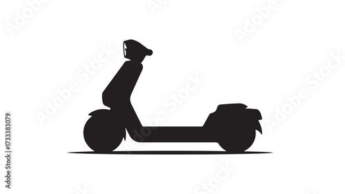 Sleek black electric scooter design, modern urban mobility solution perfect for city commuting and eco-friendly travel, showcasing innovative transportation technology.