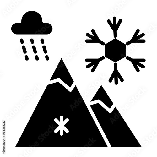 Snow Vector Icon