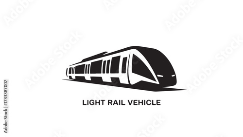 Sleek modern light rail vehicle design symbolizing efficient urban transportation and future mobility solutions for city transit projects