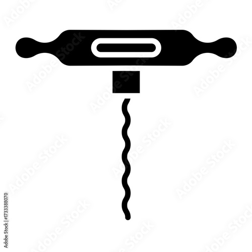 Corkscrew Vector Icon