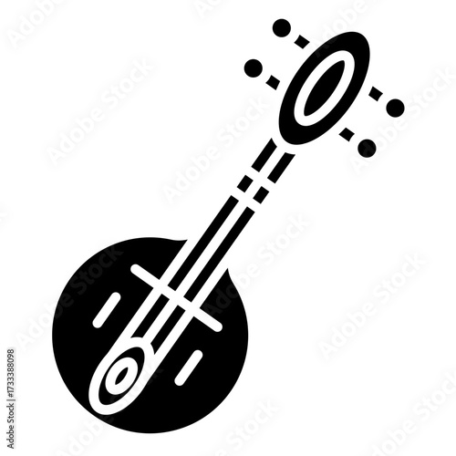Mandolin Vector Icon