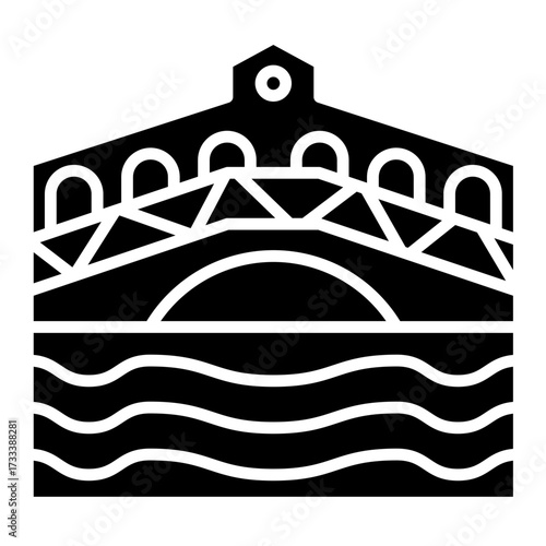 Rialto Bridge Vector Icon