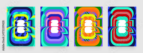 Set of mockups for a sporting event, tournament, invitation or cup. Geometric shapes for poster, layout or background 2026.