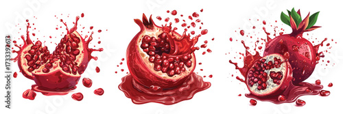 set of kiwi juice smoothie and sandwich cartoon illustration