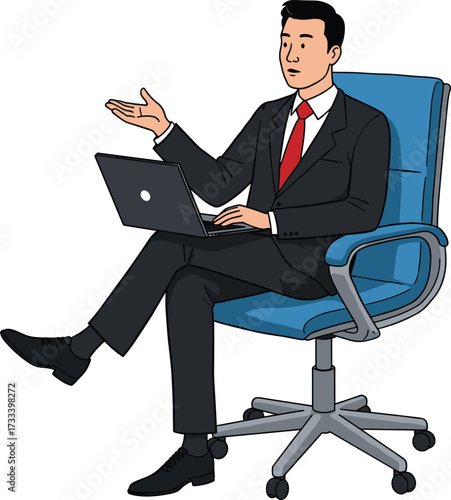 Adorable cartoon skunk character, smiling face, peace sign pose, black and white fur, sitting position, cute animal vector illustration.