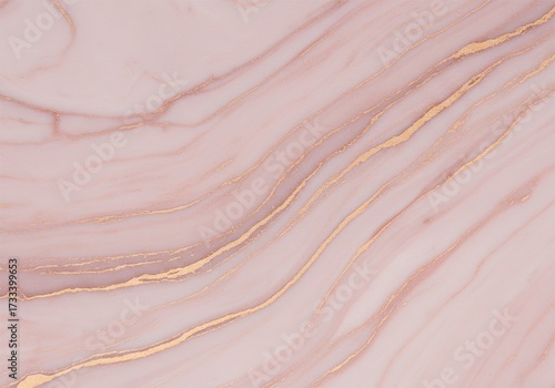 Simple elegant background with pink marble effect and gold fibers