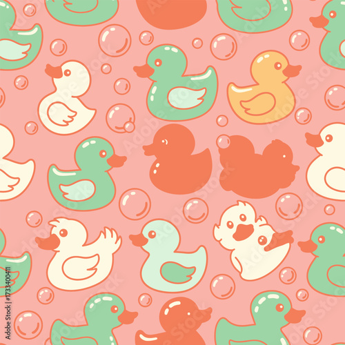 A Cute Kawaii Seamless Pattern featuring Charming Blue Foxes and Whimsical Red Mushrooms, Perfect for Children's Designs or Fabric Backgrounds