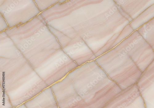 Simple elegant background with pink marble effect and gold fibers