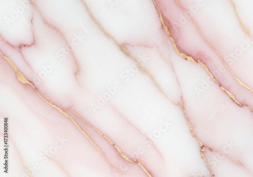 Simple elegant background with pink marble effect and gold fibers